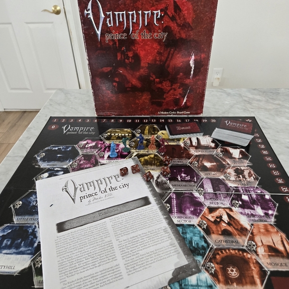 Vampire: Prince of the City A Modern Gothic Board Game Fantasy Goth - Picture 1 of 15